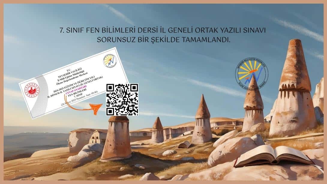 7. SINIF FEN BİLİMLERİ DERSİ İL GENELİ ORTAK YAZILI SINAVI SORUNSUZ BİR ŞEKİLDE TAMAMLANDI.