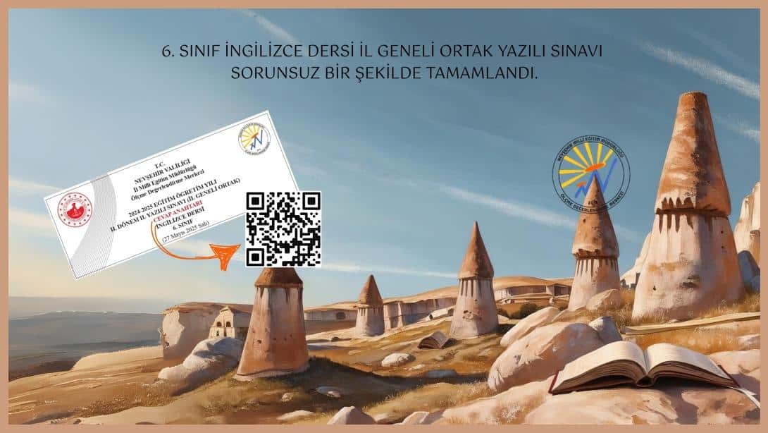 6. SINIF İNGİLİZCE DERSİ İL GENELİ ORTAK YAZILI SINAVI SORUNSUZ BİR ŞEKİLDE TAMAMLANDI.